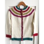 N1718 Top Down Simple Stripes Cardigan